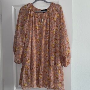 Floral Patterned Tunic Dress